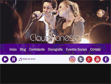 Tablet Screenshot of clausevanessa.com.br